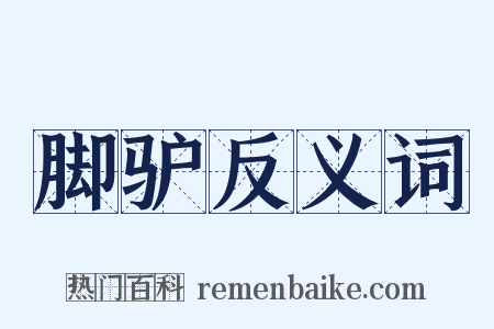 脚驴反义词是什么意思的图片
